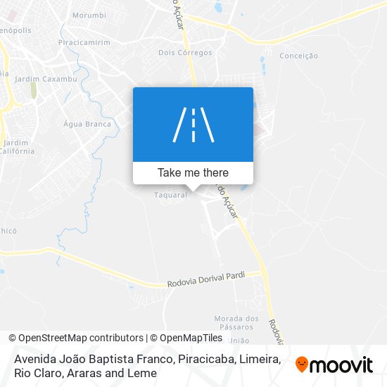 Mapa Avenida João Baptista Franco