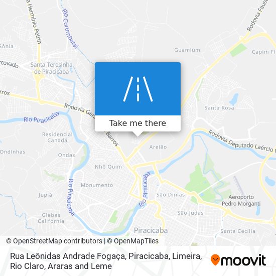 Mapa Rua Leônidas Andrade Fogaça