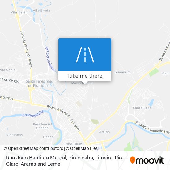 Rua João Baptista Marçal map