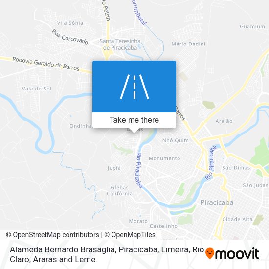 Alameda Bernardo Brasaglia map