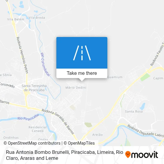Rua Antonia Bombo Brunelli map