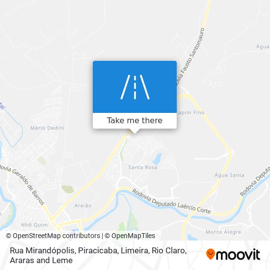 Rua Mirandópolis map