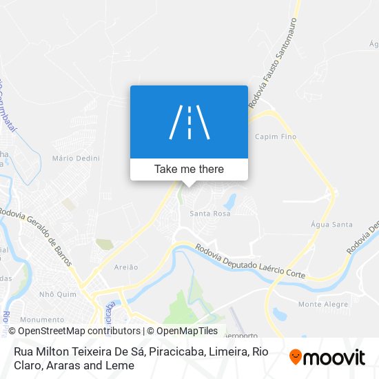 Rua Milton Teixeira De Sá map