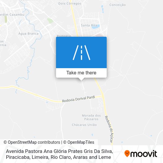 Avenida Pastora Ana Glória Prates Gris Da Silva map