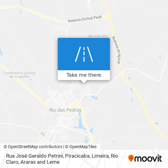 Mapa Rua José Geraldo Petrini