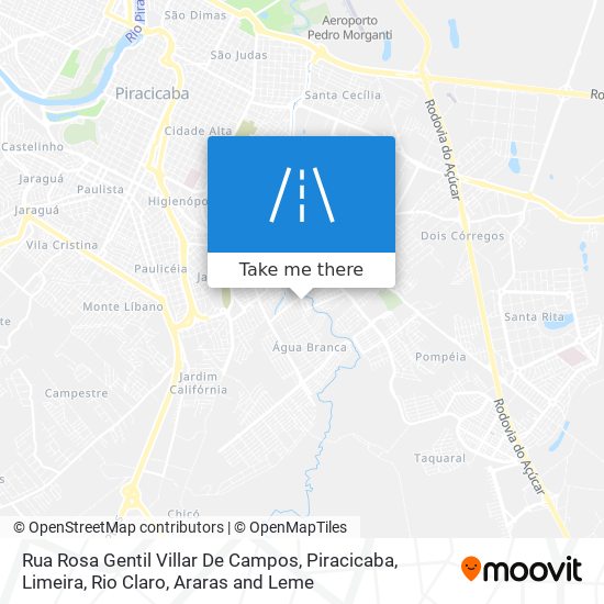 Mapa Rua Rosa Gentil Villar De Campos