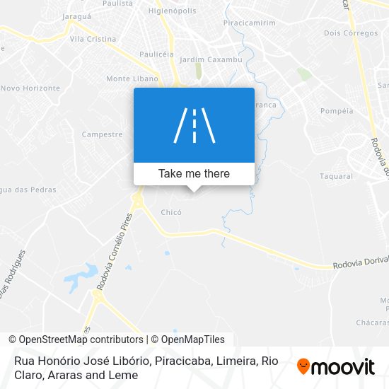 Rua Honório José Libório map