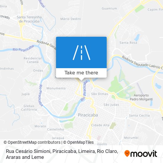 Rua Cesário Simioni map