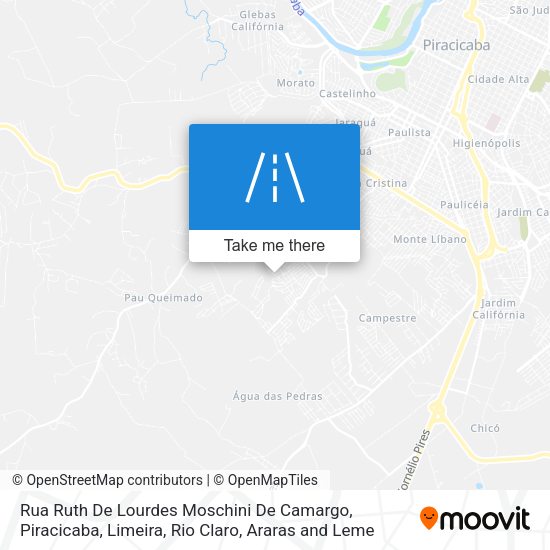 Rua Ruth De Lourdes Moschini De Camargo map