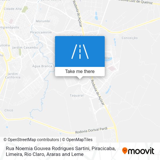 Rua Noemia Gouvea Rodrigues Sartini map