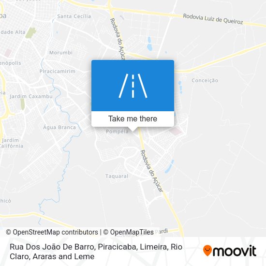 Rua Dos João De Barro map