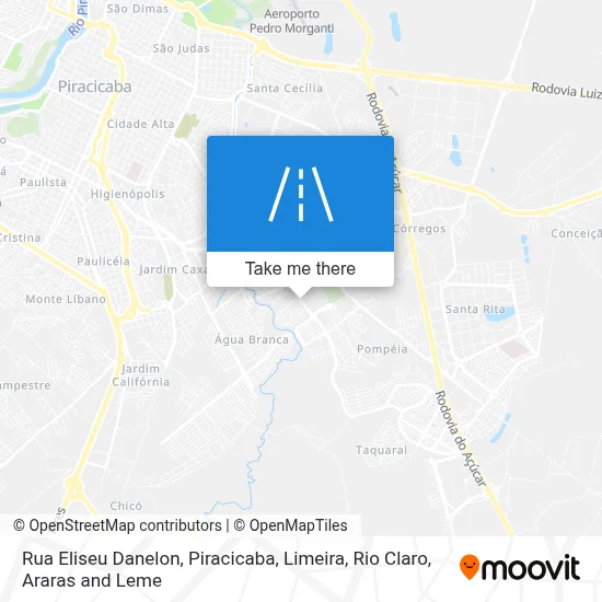 Rua Eliseu Danelon map