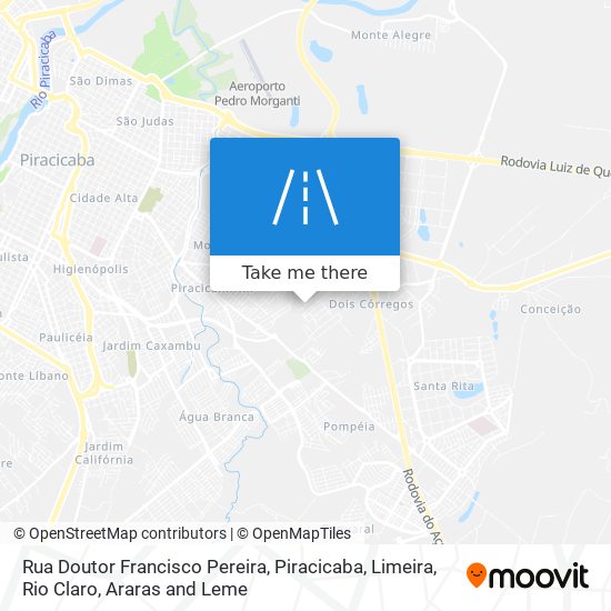 Mapa Rua Doutor Francisco Pereira