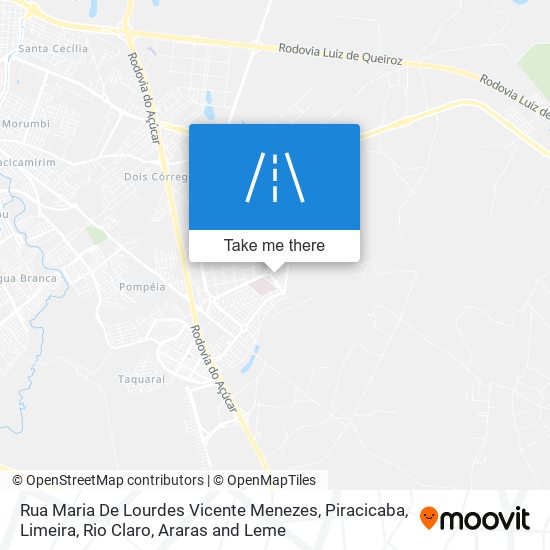 Mapa Rua Maria De Lourdes Vicente Menezes