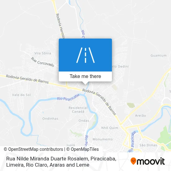 Rua Nilde Miranda Duarte Rosalem map