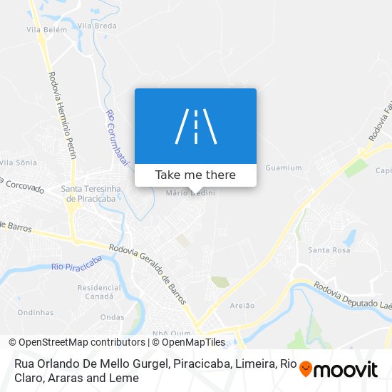 Rua Orlando De Mello Gurgel map