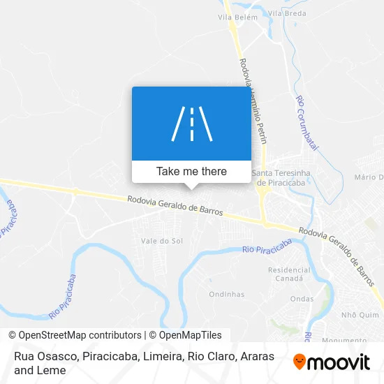 Rua Osasco map