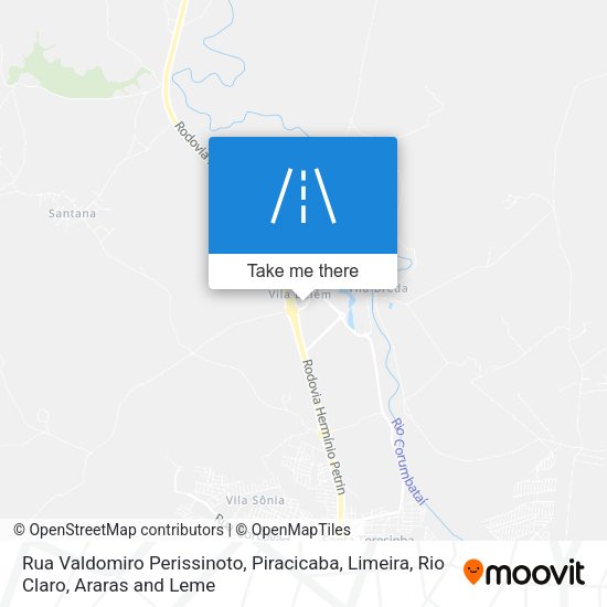 Rua Valdomiro Perissinoto map