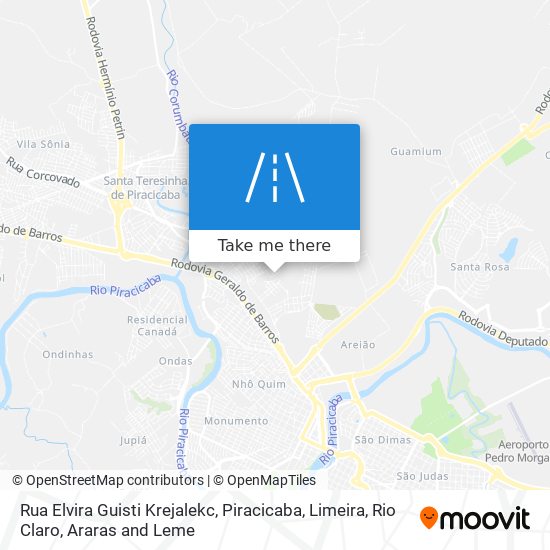 Rua Elvira Guisti Krejalekc map