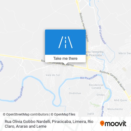 Rua Olivia Gobbo Nardelli map