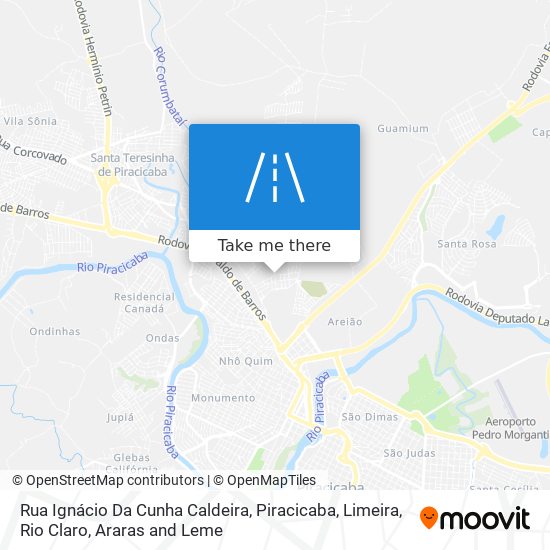 Mapa Rua Ignácio Da Cunha Caldeira
