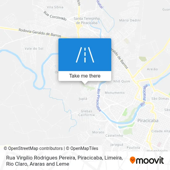 Rua Virgílio Rodrigues Pereira map