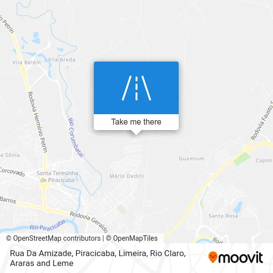 Rua Da Amizade map