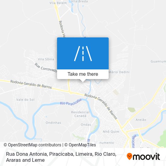 Rua Dona Antonia map