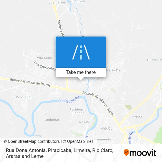 Rua Dona Antonia map