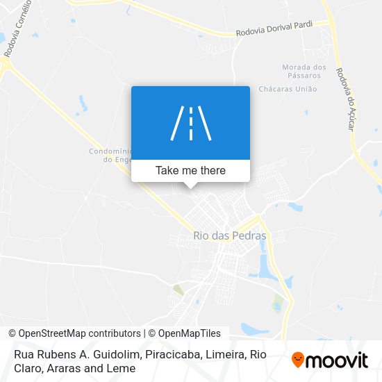 Rua Rubens A. Guidolim map