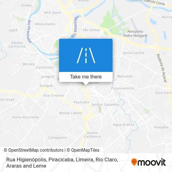 Rua Higienópolis map