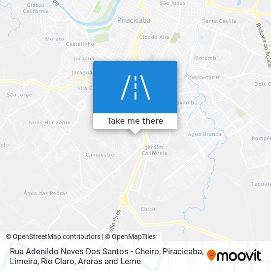 Mapa Rua Adenildo Neves Dos Santos - Cheiro