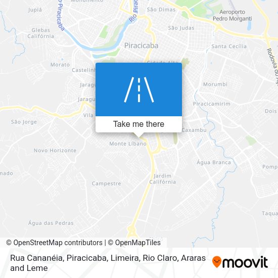 Rua Cananéia map