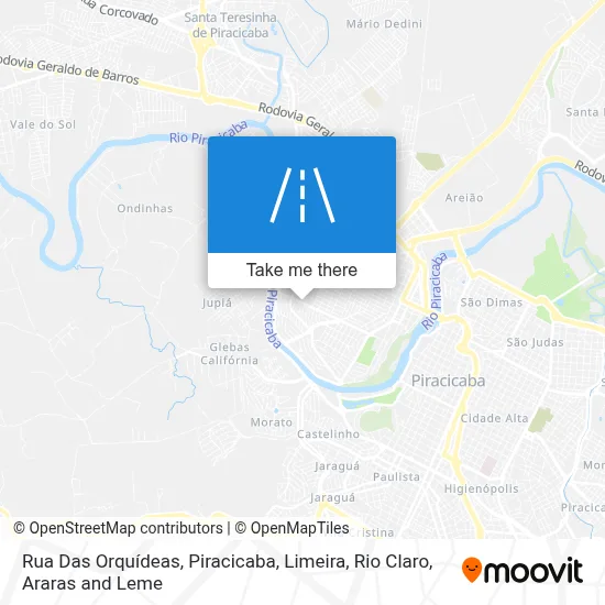 Rua Das Orquídeas map