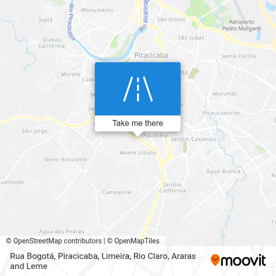 Rua Bogotá map