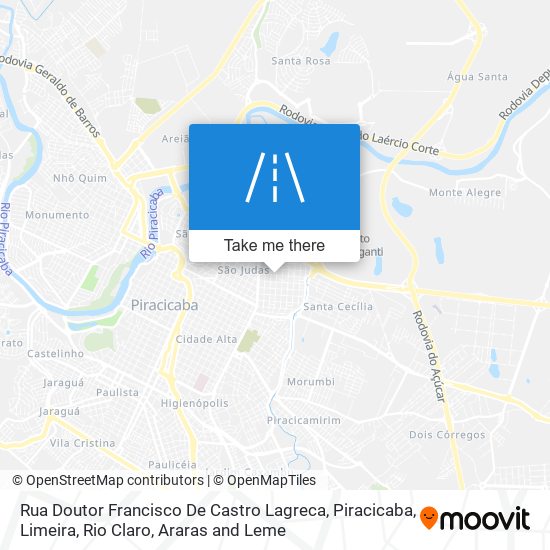 Mapa Rua Doutor Francisco De Castro Lagreca