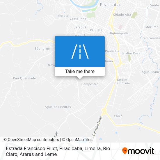 Estrada Francisco Fillet map