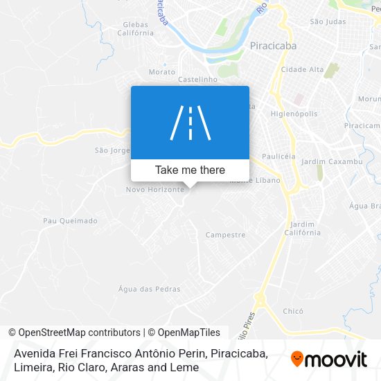 Avenida Frei Francisco Antônio Perin map