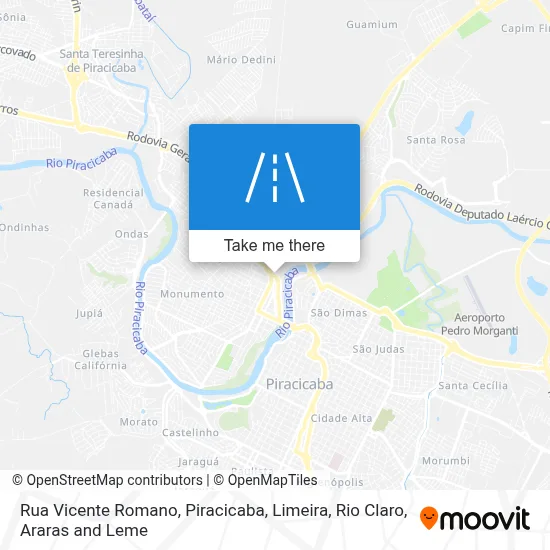 Rua Vicente Romano map