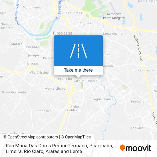 Rua Maria Das Dores Perrini Germano map