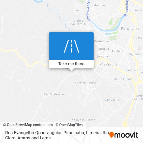 Rua Evangelho Quadrangular map