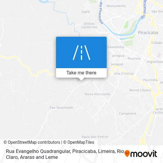 Rua Evangelho Quadrangular map