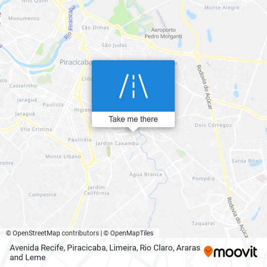 Mapa Avenida Recife