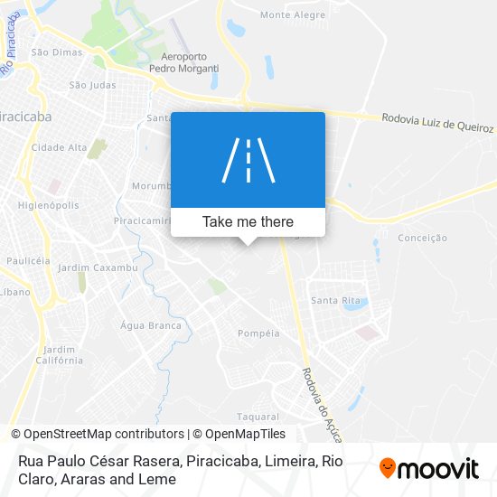 Mapa Rua Paulo César Rasera