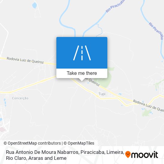 Mapa Rua Antonio De Moura Nabarros