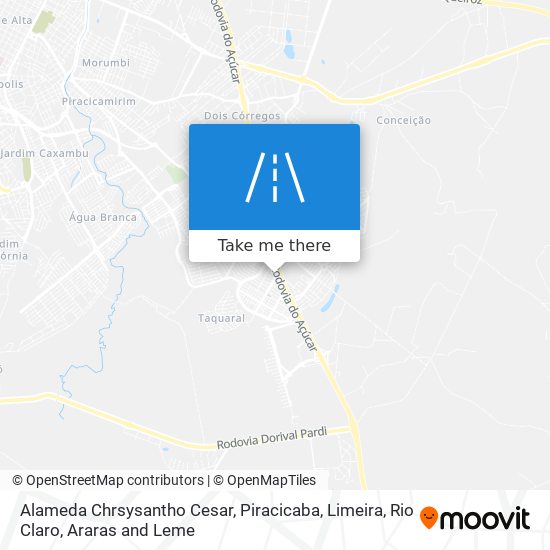 Mapa Alameda Chrsysantho Cesar