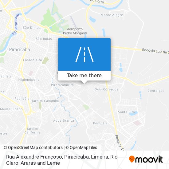 Mapa Rua Alexandre Françoso