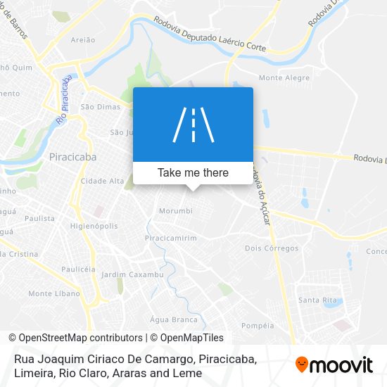 Rua Joaquim Ciriaco De Camargo map