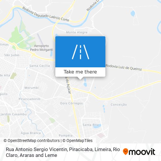 Rua Antonio Sergio Vicentin map