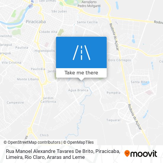 Rua Manoel Alexandre Tavares De Brito map